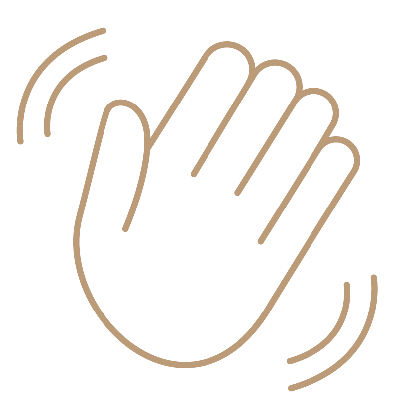 Waving hand